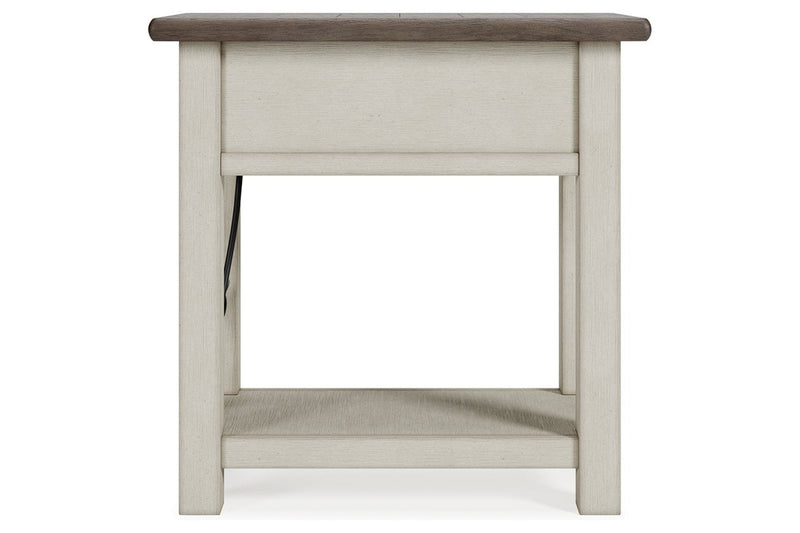 Bolanburg Two - tone Chairside End Table - Gate FurnitureEnd Table Chair Side