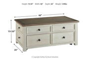 Bolanburg Two - tone Coffee Table with Lift Top - Gate FurnitureCoffee Table