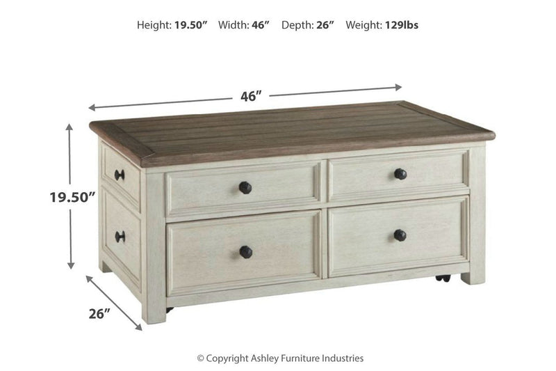 Bolanburg Two - tone Coffee Table with Lift Top - Gate FurnitureCoffee Table