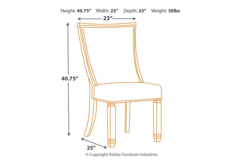 Bolanburg Two - tone Dining Chair (Set of 2) - Gate FurnitureDining Chair