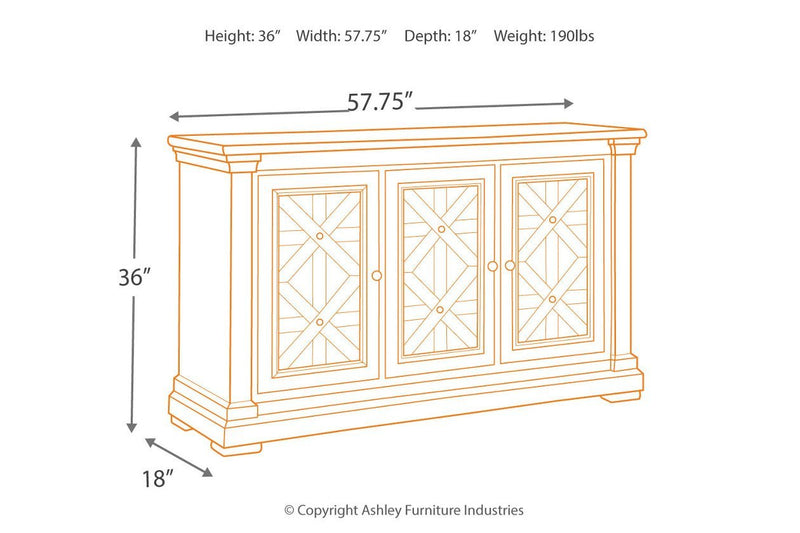 Bolanburg Two - tone Dining Server - Gate FurnitureCabinet