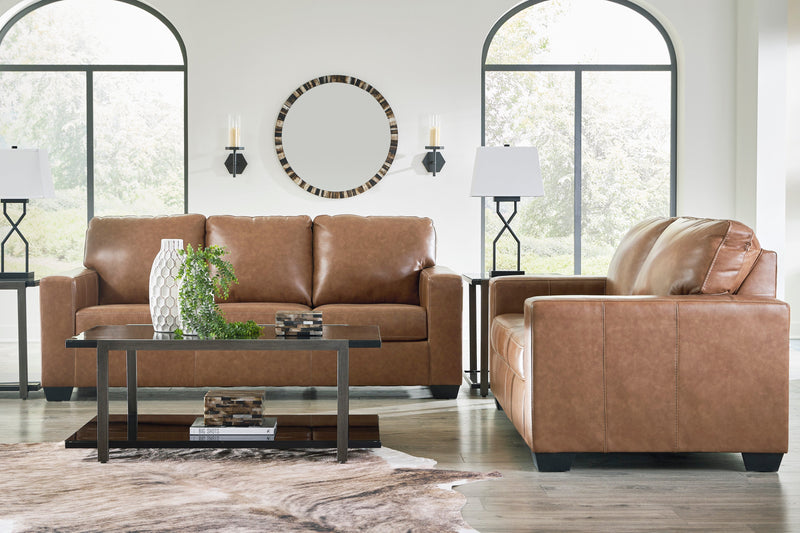Bolsena Caramel Leather Living Room Set - Gate FurnitureLiving Room Set