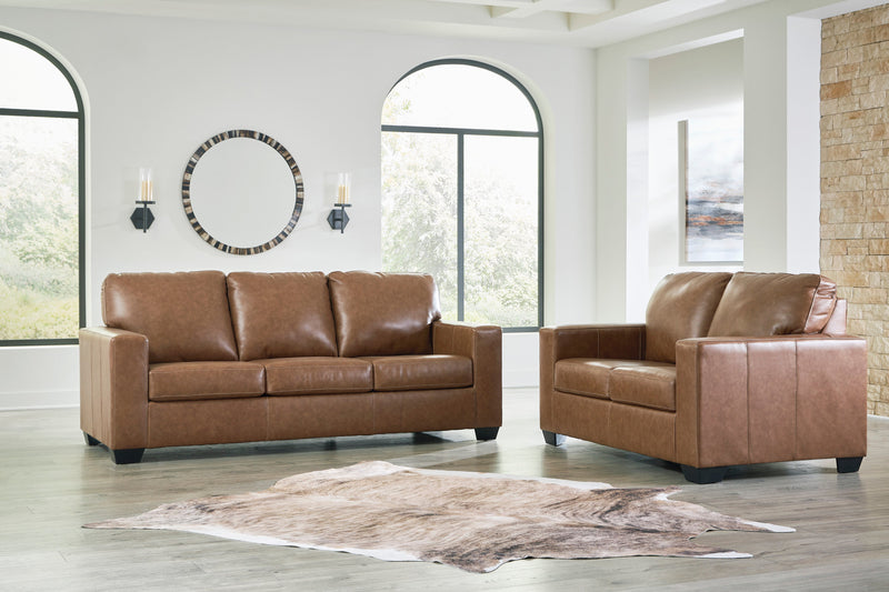 Bolsena Caramel Leather Living Room Set - Gate FurnitureLiving Room Set