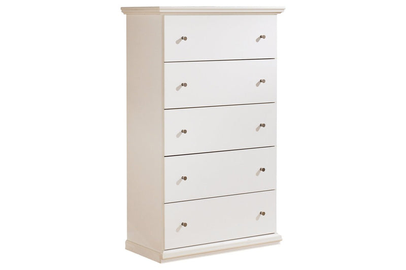 Bostwick Shoals White Chest of Drawers - Gate FurnitureChest
