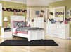 Bostwick Shoals White Twin Panel Bed - Gate Furniture