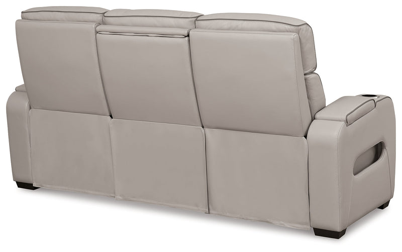 Boyington Gray Power Reclining Sofa - Gate FurniturePower Reclining Sofa