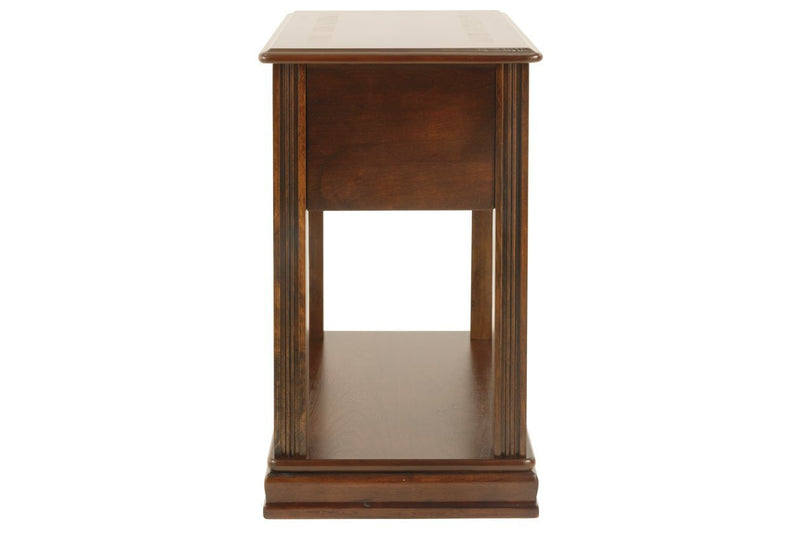 Breegin Brown Chairside End Table - Gate FurnitureEnd Table Chair Side