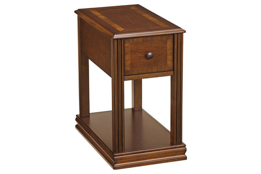 Breegin Brown Chairside End Table - Gate FurnitureEnd Table Chair Side