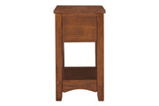 Breegin Brown Chairside End Table - Gate FurnitureEnd Table Chair Side