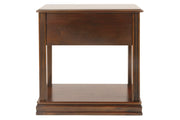 Breegin Brown Chairside End Table - Gate FurnitureEnd Table Chair Side
