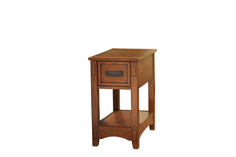 Breegin Brown Chairside End Table - Gate FurnitureEnd Table Chair Side