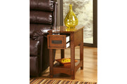 Breegin Brown Chairside End Table - Gate FurnitureEnd Table Chair Side