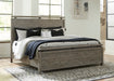 Brennagan Gray King Panel Bed - Gate Furniture