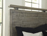 Brennagan Gray King Panel Bed - Gate Furniture