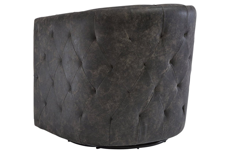 Brentlow Distressed Black Accent Chair - Gate FurnitureAccent Chair