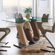 Brevard Dining Room Set (Oak and Walnut) - Gate FurnitureDining Room Set