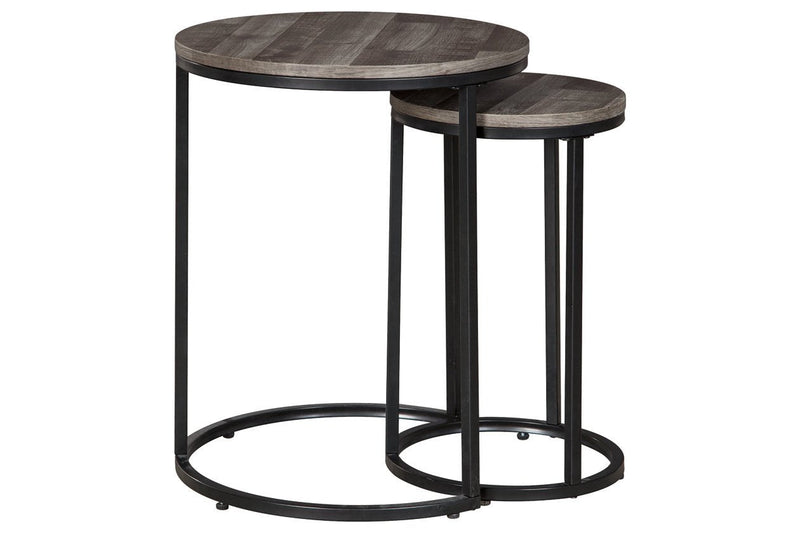 Briarsboro Black/Gray Accent Table (Set of 2) - Gate FurnitureTable
