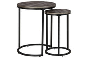 Briarsboro Black/Gray Accent Table (Set of 2) - Gate FurnitureTable