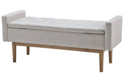 Briarson Beige/Brown Storage Bench - Gate FurnitureAccent Bench