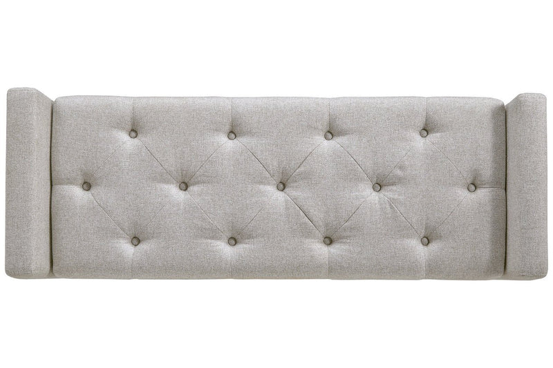 Briarson Beige/Brown Storage Bench - Gate FurnitureAccent Bench