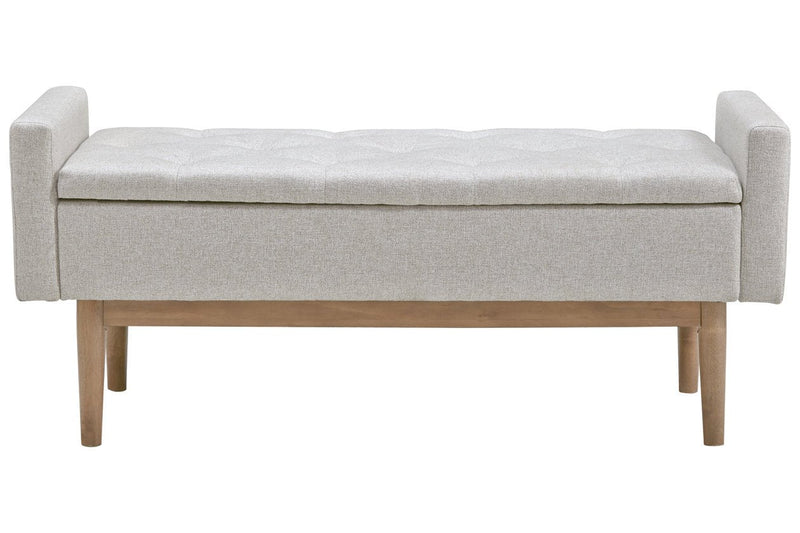 Briarson Beige/Brown Storage Bench - Gate FurnitureAccent Bench