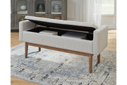 Briarson Beige/Brown Storage Bench - Gate FurnitureAccent Bench