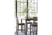 Bridson Gray Counter Height Dining Table and Bar Stools (Set of 5) - Gate FurnitureDining Room Set