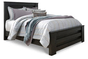 Brinxton Charcoal Queen Panel Bed - Gate FurnitureQueen Bed