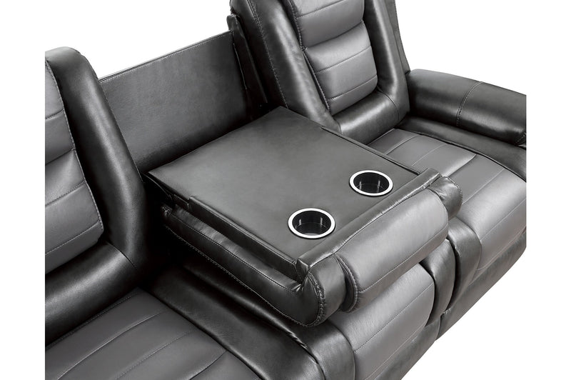 Briscoe Gray Reclining Living Room Set - Gate FurnitureLiving Room Set