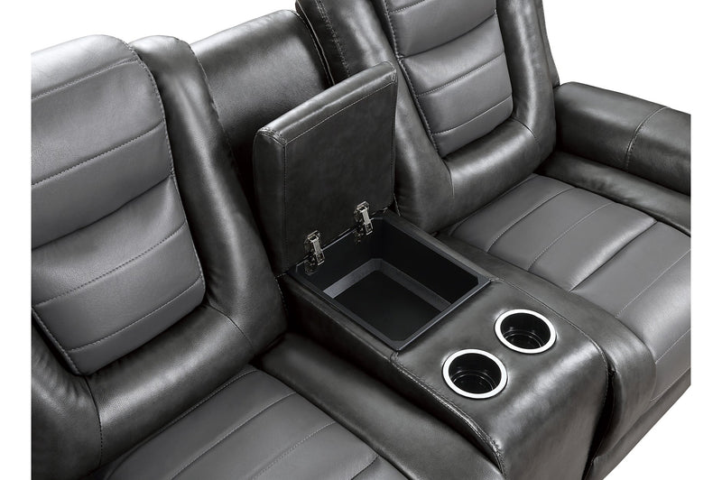 Briscoe Gray Reclining Living Room Set - Gate FurnitureLiving Room Set