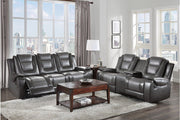 Briscoe Gray Reclining Living Room Set - Gate FurnitureLiving Room Set