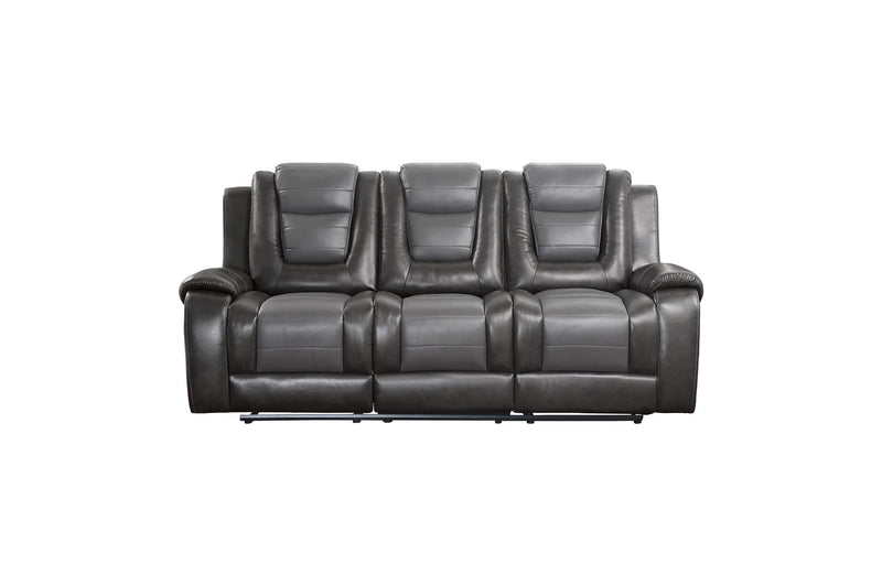 Briscoe Gray Reclining Living Room Set - Gate FurnitureLiving Room Set