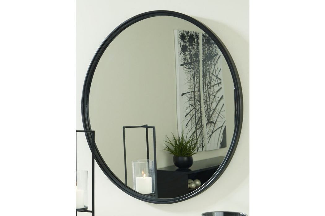 Brocky Black Accent Mirror - A8010210 - Gate Furniture