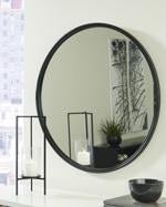Brocky Black Accent Mirror - Gate FurnitureOther Products