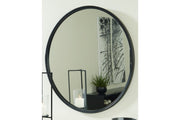 Brocky Black Accent Mirror - Gate FurnitureOther Products
