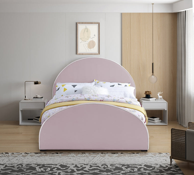 Brody Velvet Full Bed Pink - BrodyPink-F