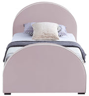 Brody Velvet Twin Bed Pink - Gate FurnitureTwin Bed