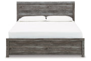 Bronyan Dark Gray King Panel Bed - Gate FurnitureKing Bed