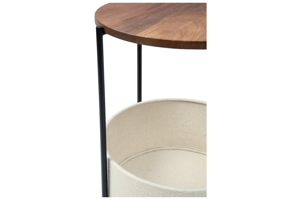 Brookway Black/Cream Accent Table - A4000292 - Gate Furniture