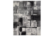 Brycebourne Black/Cream/Gray Medium Rug - Gate FurnitureRug Medium