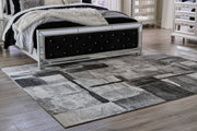 Brycebourne Black/Cream/Gray Medium Rug - Gate FurnitureRug Medium