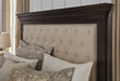 Brynhurst Dark Brown Upholstered Panel Bedroom Set - Gate Furniture