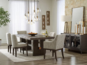 Burkhaus Dark Brown Extendable Dining Set - Gate FurnitureDining Room Set