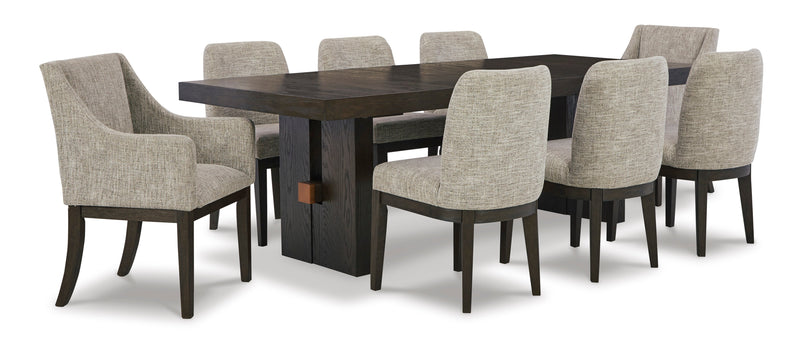 Burkhaus Dark Brown Extendable Dining Set - Gate FurnitureDining Room Set