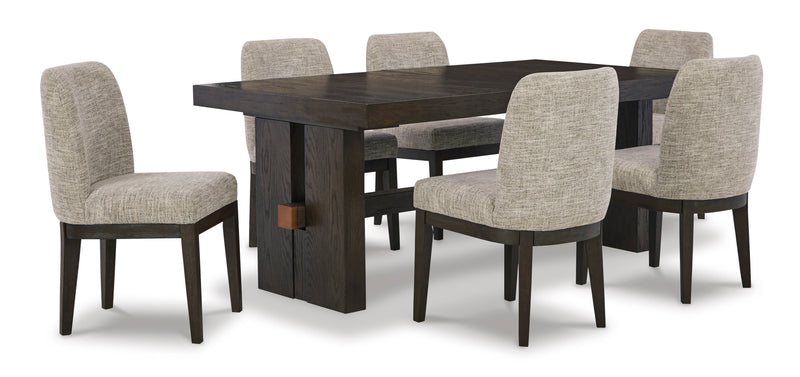 Burkhaus Dark Brown Extendable Dining Set - Gate FurnitureDining Room Set