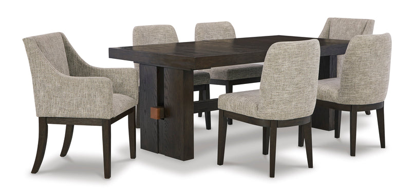 Burkhaus Dark Brown Extendable Dining Set - Gate FurnitureDining Room Set