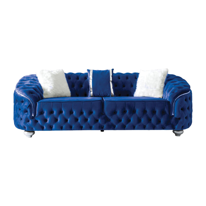 Bursa 91 in. Sofa in Navy - Gate FurnitureSofa