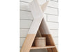 Cadel White/Natural Wall Shelf - A8010201 - Gate Furniture