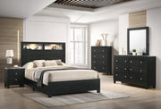 Cadence Black LED Panel Bedroom Set - Gate FurnitureBedroom Set