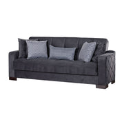 Cairo 89 in. Convertible Sleeper Sofa in Gray with Storage - Gate FurnitureSleeper Sofa